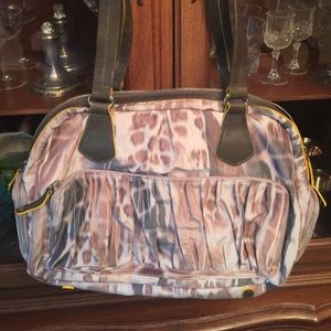 MZ Wallace Multi Color Purse Bag EUC W/Make-up Bag